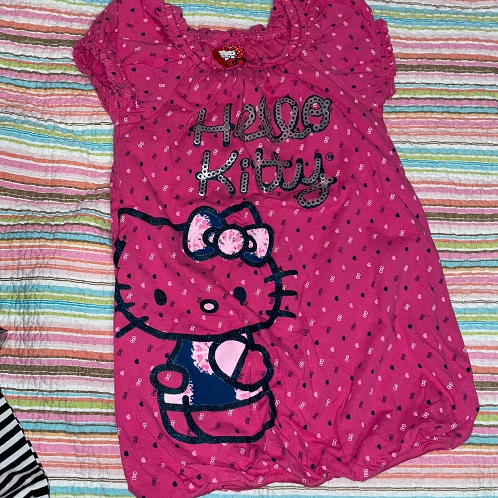 Hello Kitty bloused girls top sz6